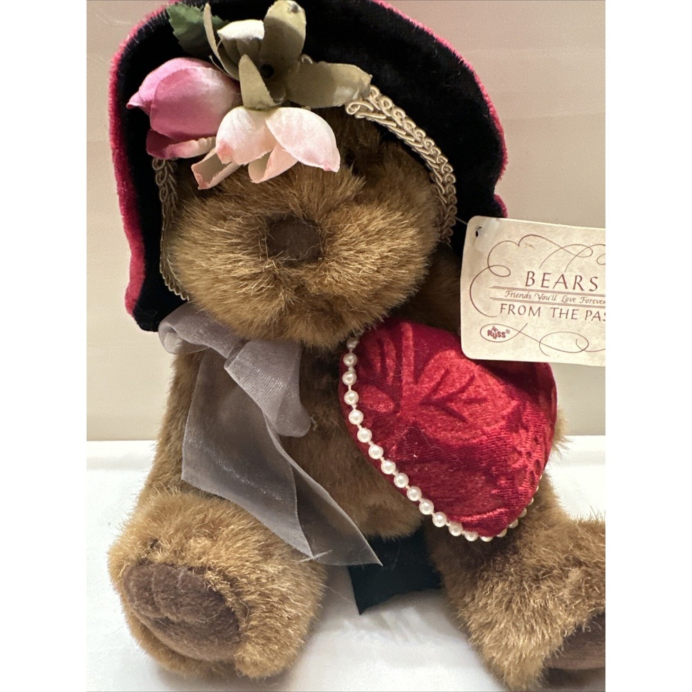Russ Dutchess Beanie Bear Beanie Plush Stuffed Animal With Tag - Picture 3 of 8
